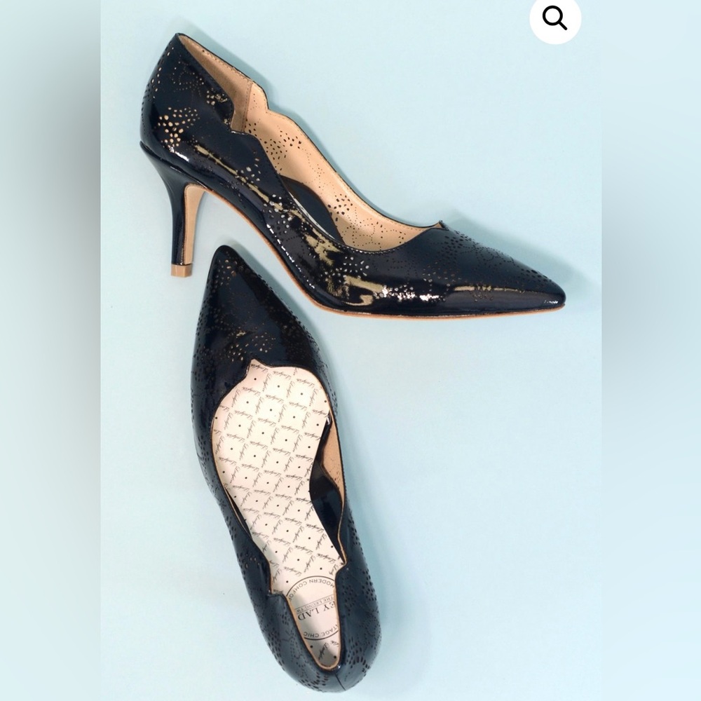 Hey Lady Black Heels Size 7 Restored/Dyed Leather “First Lady”